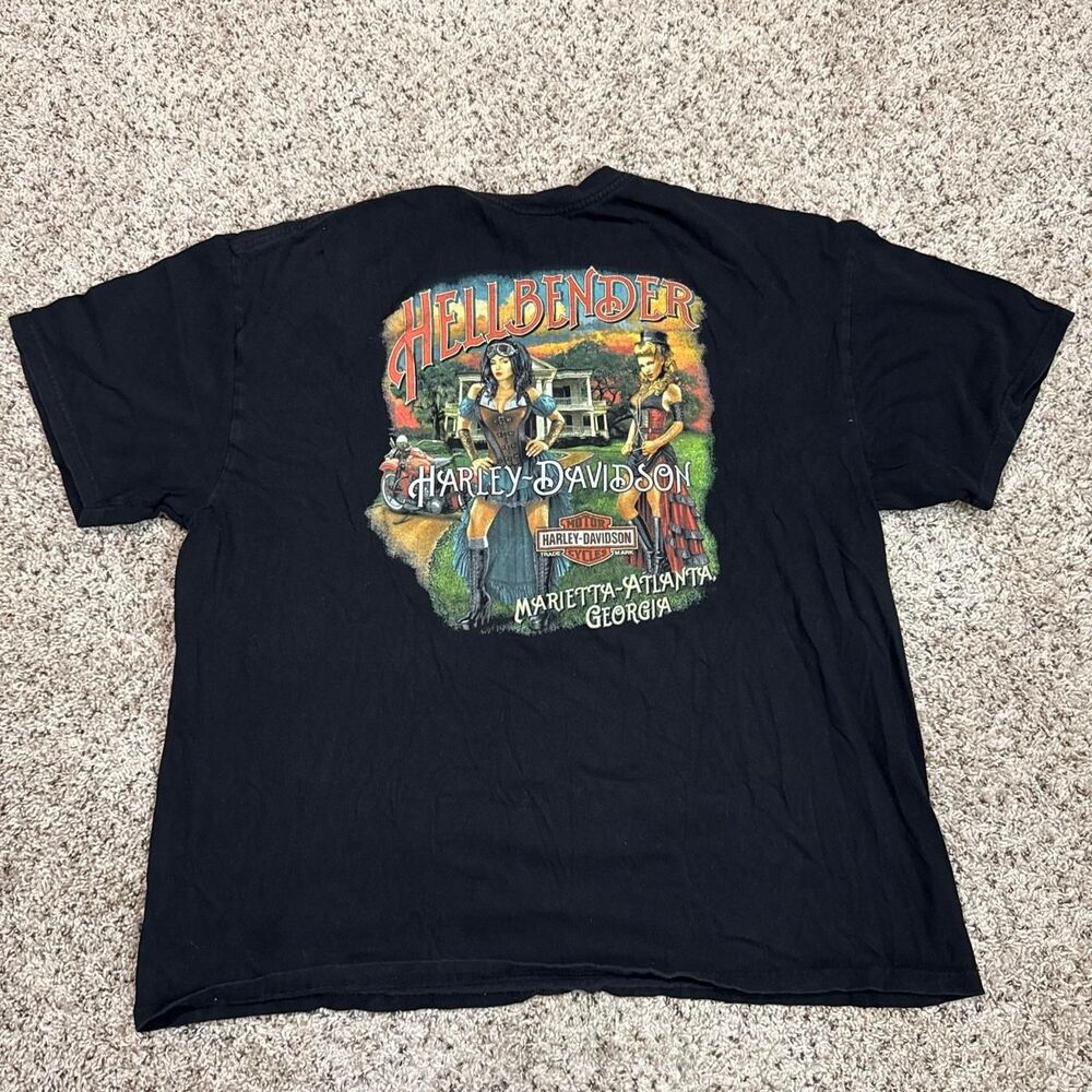 Harley-davidson Men's Black T-shirt